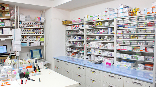 南山堂薬局北与野北口店（旧たから薬局）の調剤室