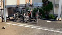 クオール薬局坪井東店の駐輪場