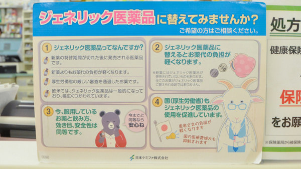 スギ薬局　長良店のジェネリック対応