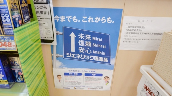 スギ薬局　毛受店のジェネリック対応