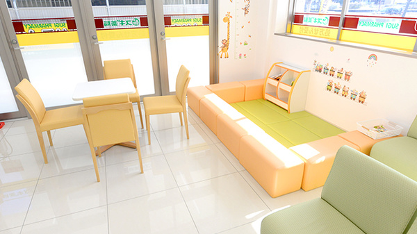 スギ薬局　伏見向島店のキッズ用設備