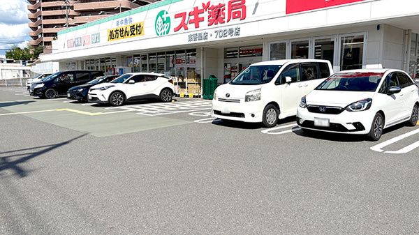 スギ薬局　東香里店の駐車場