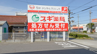 スギ薬局　八幡駅前店の看板
