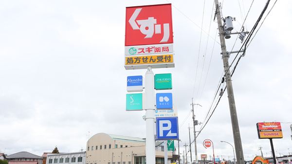 スギ薬局　八日市店の看板