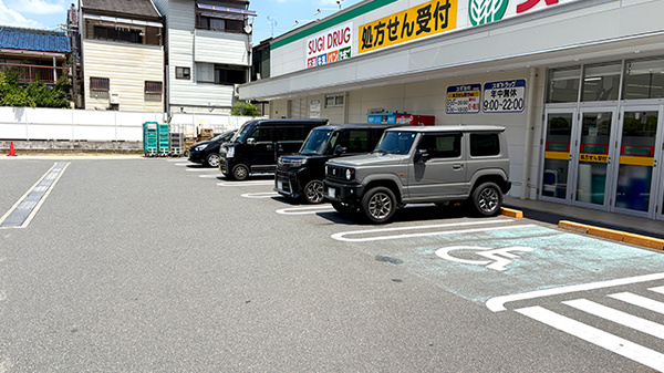 スギ薬局　香里西店の駐車場