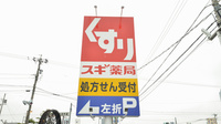 スギ薬局　穂積駅西店の看板