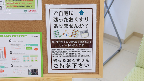 スギ薬局　南塚口店の残薬回収サービス