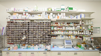 スギ薬局　御津店の薬棚