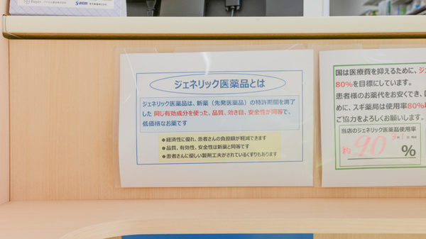 スギ薬局　玉垣店のジェネリック対応
