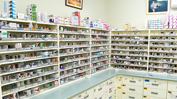 エム・エヌ調剤薬局春田駅前店の薬棚