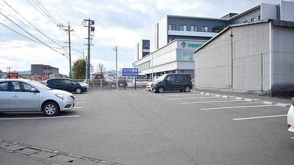 たけだ薬局の駐車場