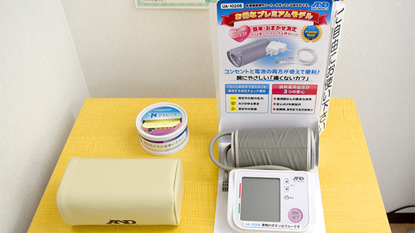 しんわ薬局けやき通り店の血圧計