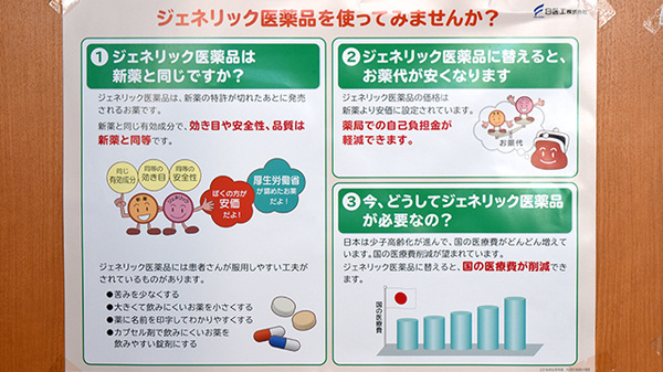 アイル調剤薬局のジェネリック対応