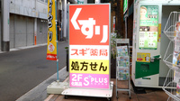 スギ薬局　柳ケ瀬中央店の看板