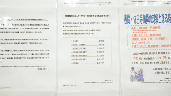 調剤薬局ツルハドラッグ神居3条店の一包化対応