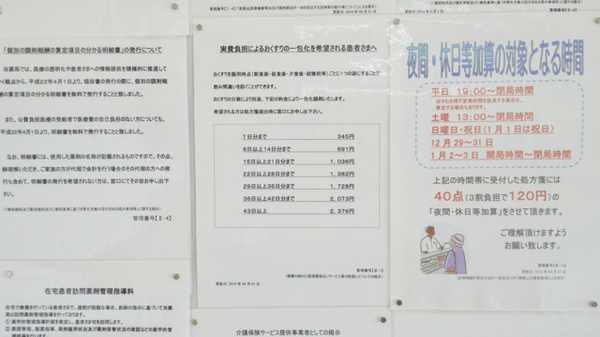 調剤薬局ツルハドラッグ旭川大町3条店の一包化対応