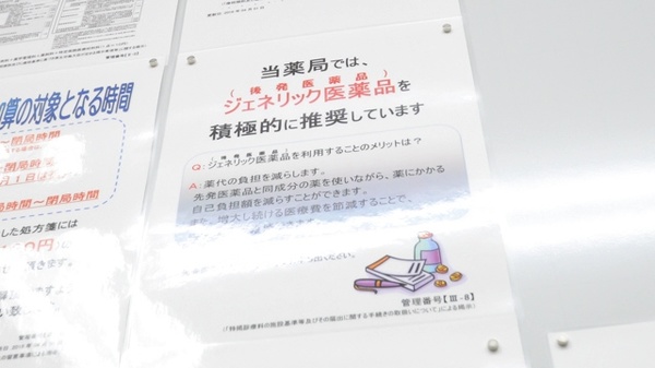 調剤薬局ツルハドラッグ旭ヶ丘8条店のジェネリック対応
