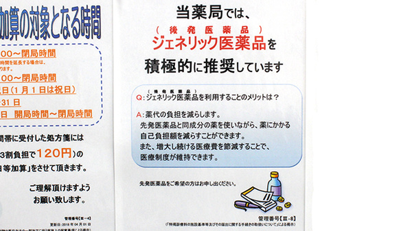 調剤薬局ツルハドラッグ小鶴新田店のジェネリック対応