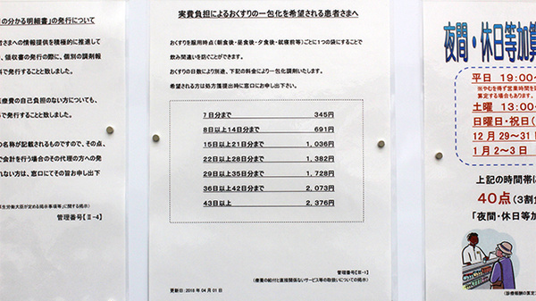 調剤薬局ツルハドラッグ明石南店の一包化対応
