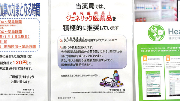 調剤薬局ツルハドラッグ秋田広面北店のジェネリック対応