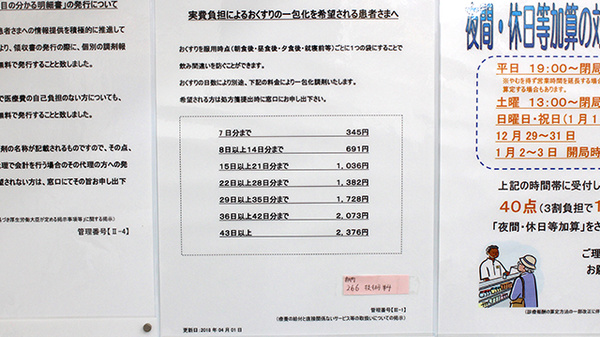 調剤薬局ツルハドラッグ白金台店の一包化対応