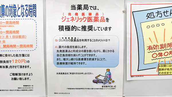 薬局くすりの福太郎白井駅前店のジェネリック対応