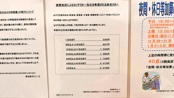 薬局くすりの福太郎臼井駅前店の一包化対応