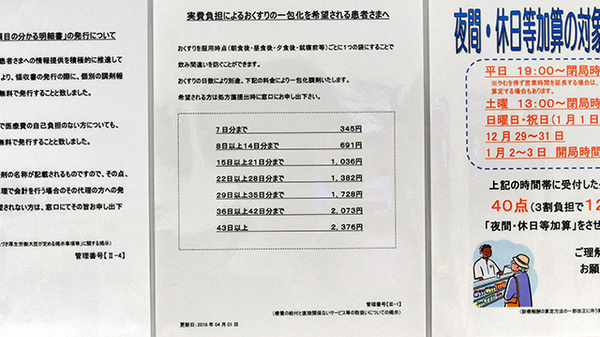 薬局くすりの福太郎津田沼南口店の一包化対応