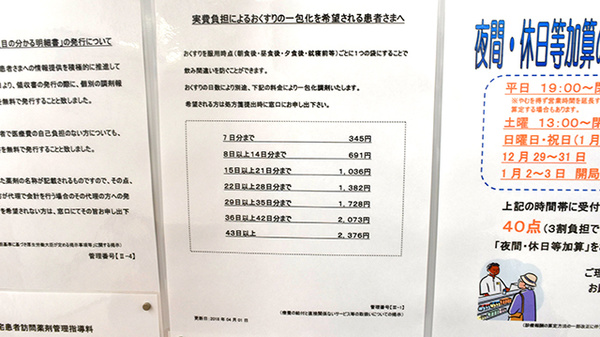 薬局くすりの福太郎新高根店の一包化対応