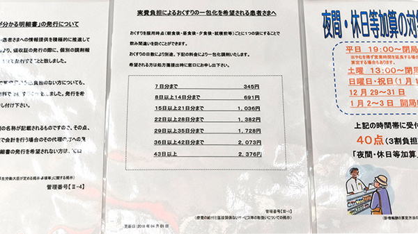 薬局くすりの福太郎浦安店の一包化対応