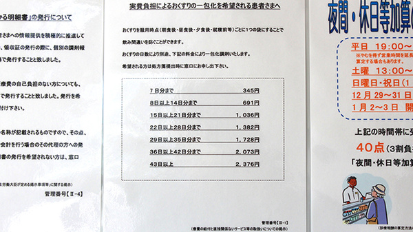 薬局くすりの福太郎大森八幡通り店の一包化対応