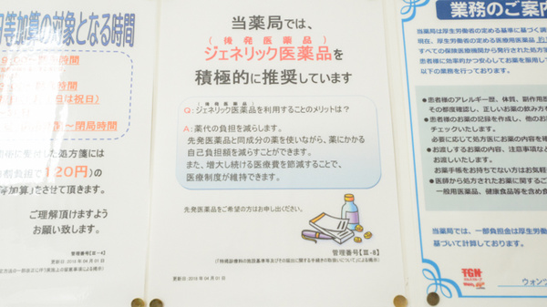 ウォンツ下温品薬局のジェネリック対応