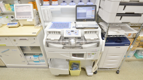 ウォンツ下温品薬局の調剤器具