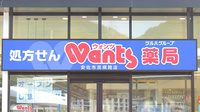 ウォンツ薬局安佐市民病院店の看板