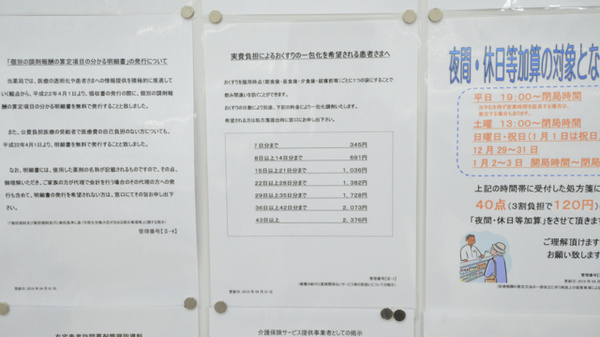 ウェルネス薬局　春日店の一包化対応