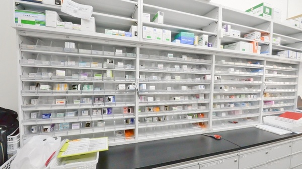 レデイ薬局問屋町店の薬棚