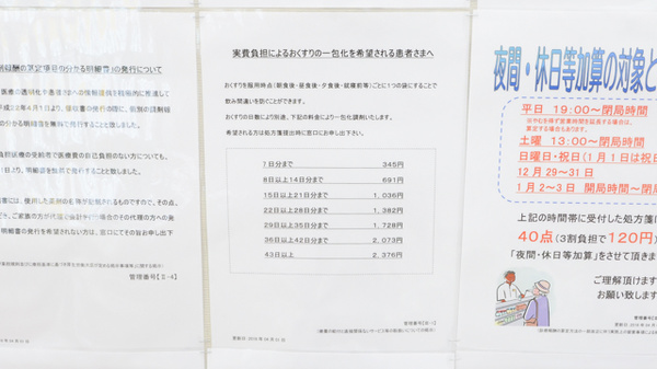 レデイ薬局今治東店の一包化対応