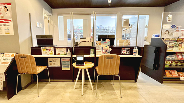 エスマイル薬局　野上店の受付/カウンター