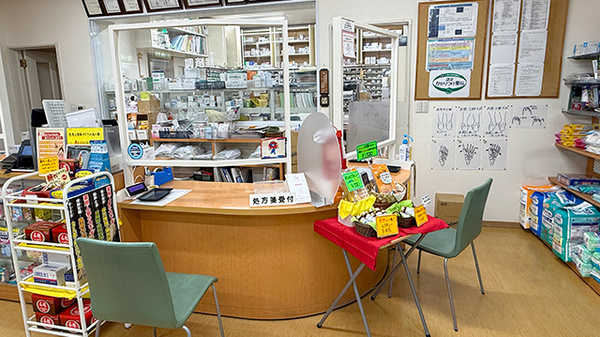 カネシロ薬局の受付/カウンター
