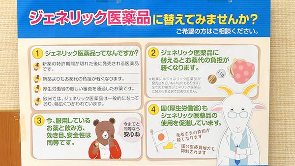 仙境堂薬局のジェネリック対応