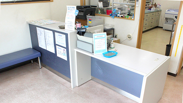 くるみ薬局の受付/カウンター