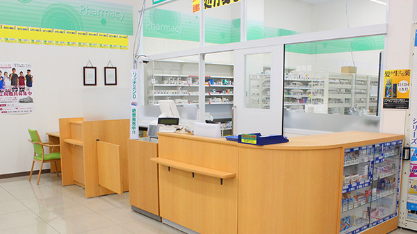 ドラッグセイムスゆめまち習志野台モール薬局の受付/カウンター