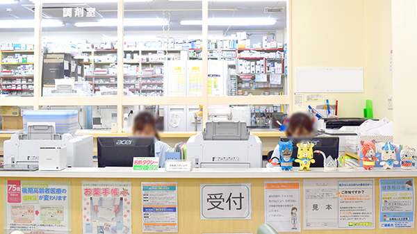 たんぽぽ薬局　鹿田店の受付/カウンター