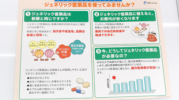 南山堂薬局　筑西店のジェネリック対応