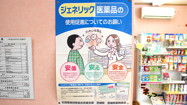 つくし薬局　福室店のジェネリック対応