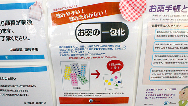 中川薬局　南桜井店の一包化対応