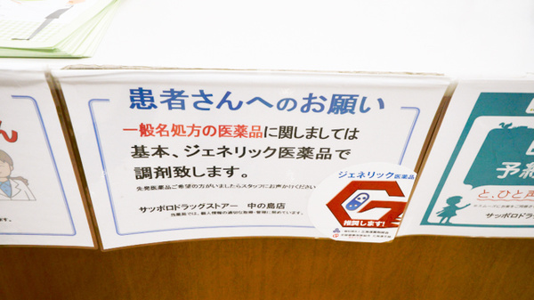 サツドラ薬局　中の島店のジェネリック対応