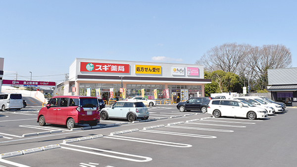 スギ薬局　ベルクスタウン草加谷塚店の駐車場