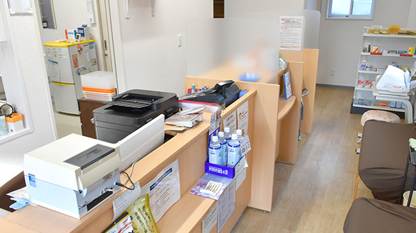 金箱まい薬局の受付/カウンター