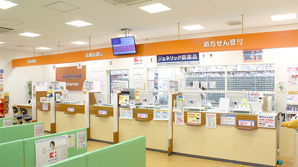 ココカラファイン薬局ハートアイランド店の受付/カウンター